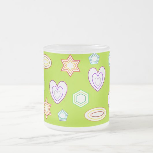 Olive colour Shapes mug (Centre)