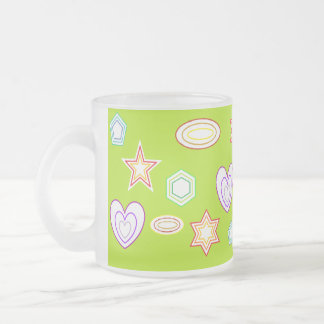 Olive colour Shapes mug Matglas Koffiemok