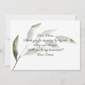 Olive d'aquarelle vous serez mes cartes de (Dos)