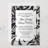 Olive de Faire-part de mariage d'argent tribal Abs (Devant)
