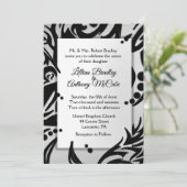 Olive de Faire-part de mariage d'argent tribal Abs (Debout devant)