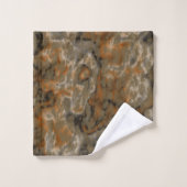 Olive doré Abstrait (Gant de toilette)