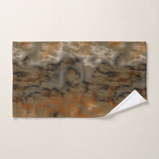 Olive doré Abstrait (Serviette à main)