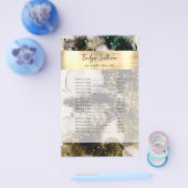 Olive Emerald Green Waterverf prijslijst Flyer (Enkel)