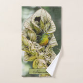 Olive Euphonia, Belize Bird Photography (Serviette à main)