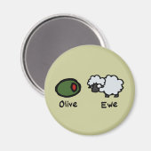 Olive Ewe Magneet (Voorkant / Achterkant)