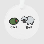 Olive Ewe Ornament (voorkant)