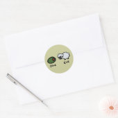 Olive Ewe Ronde Sticker (Envelop)