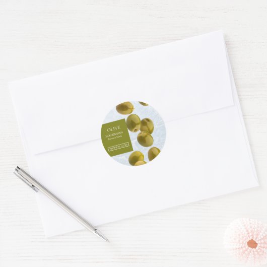 Olive Facial Mask Label (Envelop)