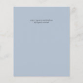 Olive Feuille Mariage Dusty Blue Lemon (Dos)