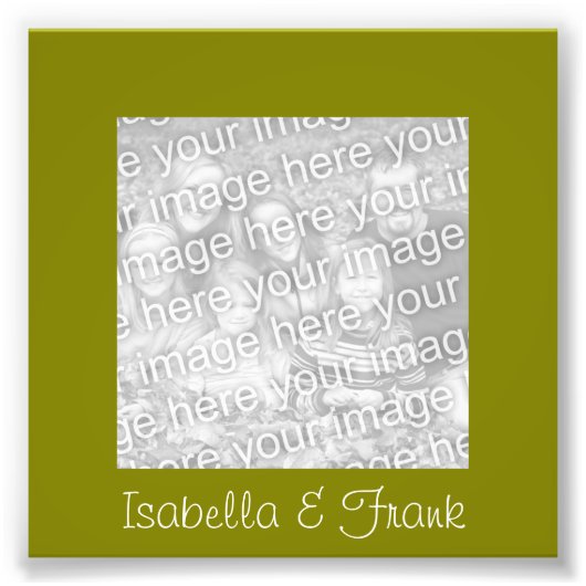Olive Frame Photo (Devant)