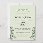 Olive Garden toscan Invitation mariage (Devant)