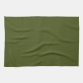 Olive Green Background Decor om aan te passen Theedoek (Horizontaal)