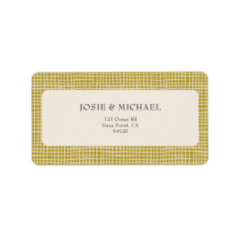 Olive Green Boho  Etiket