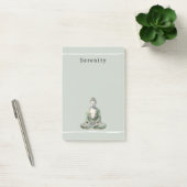 Olive Green Buddha Meditation Personalized Post-it® Notes (Kantoor)