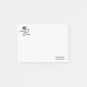 Olive Green Crochet Fast, Die Warm Post-it® Notes