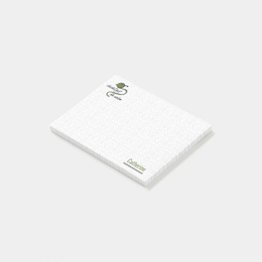 Olive Green Crochet Fast, Die Warm Post-it® Notes (Schuin)