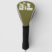 Olive Green Custom Monogram De Golf Vader Golfheadcover (Voorkant)