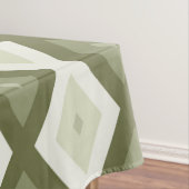 Olive green diamond pattern tafelkleed (Voorbeeld)