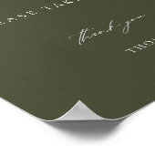 Olive Green Favor Poster (Hoek)