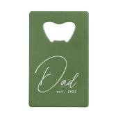 Olive Green First Father's Day Photo (Devant)