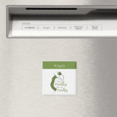 Olive Green ik voel me knitty, Oh zo knitty Magneet (Insitu (Vaatwasser))