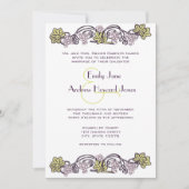 Olive Green Lavender Vineyard Wedding Kaart (Voorkant)