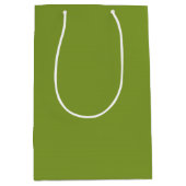 Olive Green Medium Cadeauzakje (Voorkant)