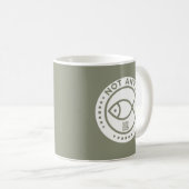 Olive Green PasAntiFish mug (Devant droit)