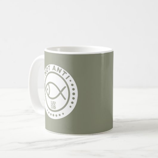 Olive Green PasAntiFish mug (Devant gauche)