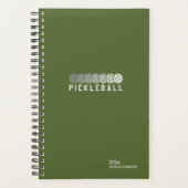 Olive Green Pickleball Personal Weekly (Devant)