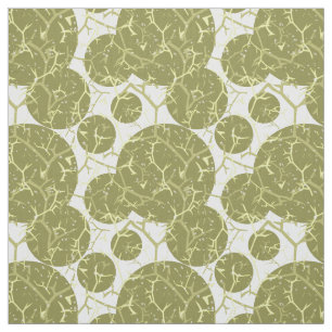 Olive Green Prickly Cactus Pattern Stof