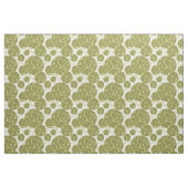 Olive Green Prickly Cactus Pattern Stof (Fat Quarter)