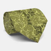 Olive Green Prickly Cactus Pattern Stropdas (Opgerold)