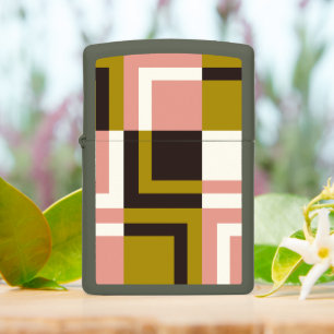 Olive Green Salmon roze koffie ivory