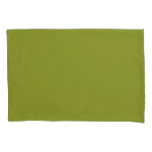Olive Green solid plain Kussensloop (Voorkant)