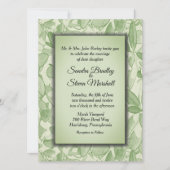 Olive Green Theme Wedding Kaart (Voorkant)