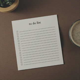 Olive Green To Do List Minimalist Teacher Simple Notitieblok