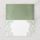 Olive Green Wedding  Botanisch (Buitenkant ongevouwen)