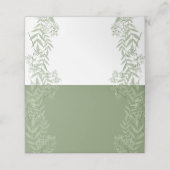 Olive Green Wedding  Botanisch (Buitenkant ongevouwen)