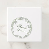 Olive Green Wedding  Botanisch Bedankjes Labels (In situ)