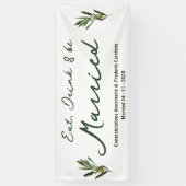 Olive Green Wedding Spandoek (Verticaal)