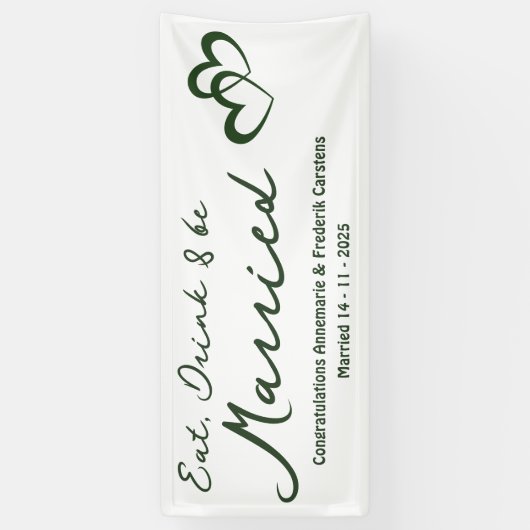 Olive Green Wedding Spandoek (Verticaal)