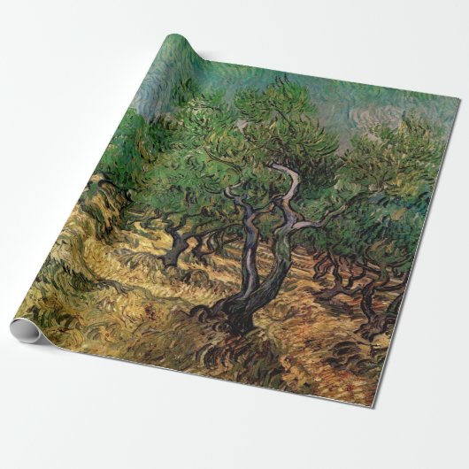 Olive Grove by Vincent van Gogh Cadeaupapier (Uitgerold)