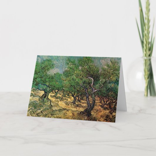 Olive Grove by Vincent van Gogh Kaart (Voorkant)
