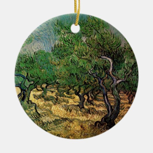 Olive Grove by Vincent van Gogh Keramisch Ornament (Voorkant)