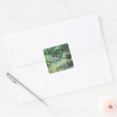 Olive Grove by Vincent van Gogh Vierkante Sticker (Envelop)