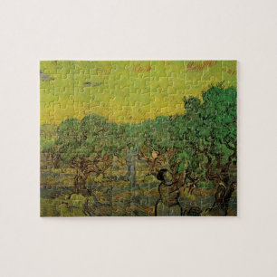 Olive Grove with Picking Figures, Vincent van Gogh Legpuzzel