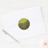 Olive Grove with Picking Figures, Vincent van Gogh Ronde Sticker (Envelop)