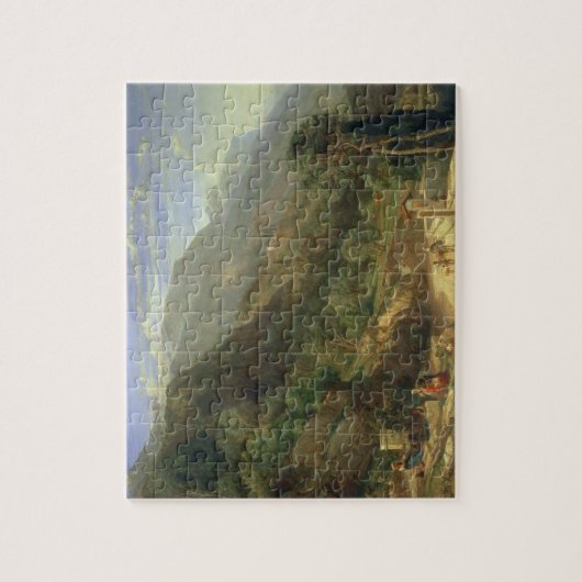 Olive Groves at Varenna, Lake Como, Italië, 1861 ( Legpuzzel (Verticaal)